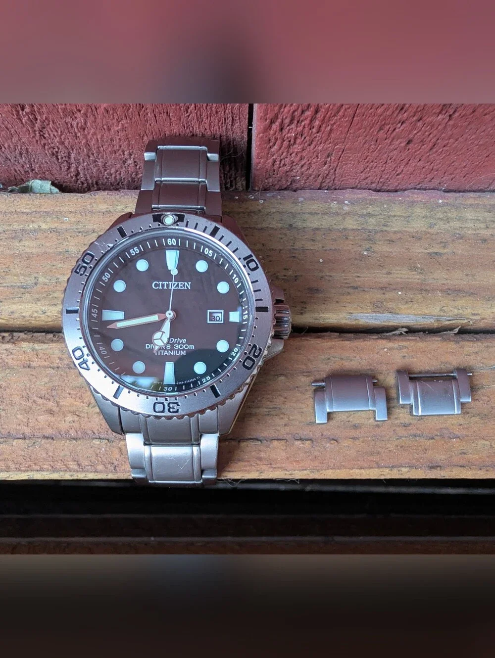 Citizen Eco-Drive Titanium Diver Watch - Black Dial